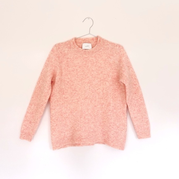just female mohair wool sweater -peachy pink Chiba - XS - like new